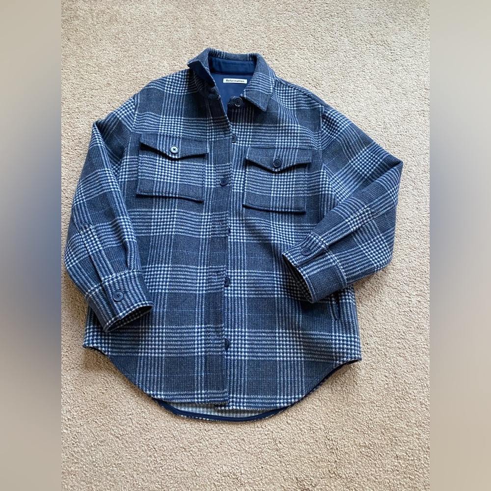 Reformation Giles Shirt Jacket- size M